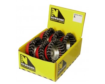 Box of 95mm Twist Knot Cup Brushes (M14)
